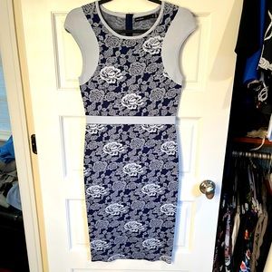 Karen Millen body con knit dress